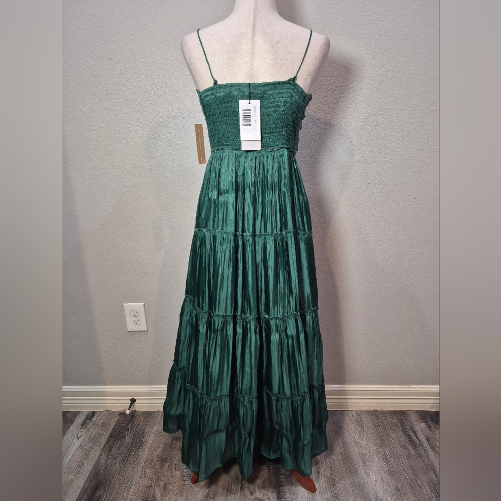 O.P.T New Midi  Dress Size Large In Elegant Green Color - Picture 3 of 6